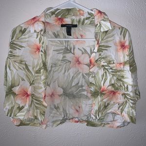 Cropped Hawaiin shirt!